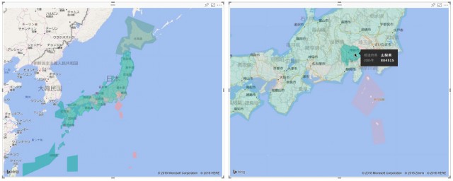 地図上でグラフを閲覧する