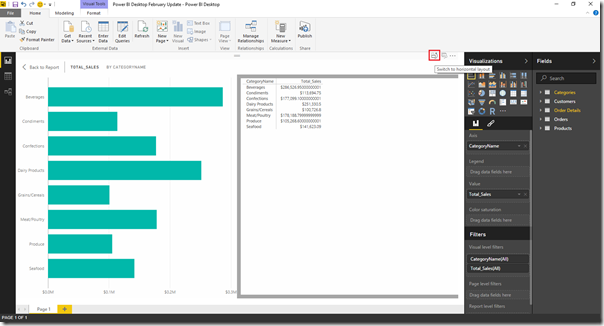 Power BI Desktopのチャートの数字を表示したいときは？